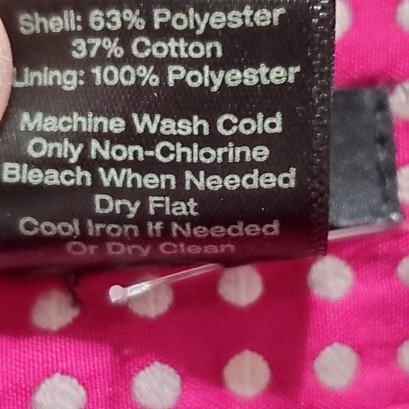 NWT Ann Taylor Size 10 Magenta/White Dot Pattern Skirt - Picture 5 of 7